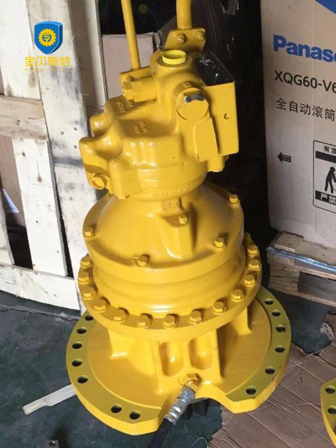 Yellow Komatsu Excavator Swing Motor Assy 7067G01140 PC2008