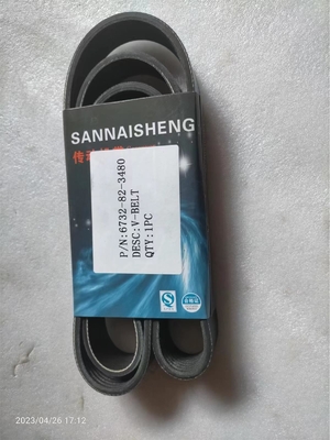 6732-81-3440 Excavator Belt For Komatsu PC200-7 6D102