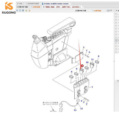 17A-06-42230 Sensor Switch For PC200-8