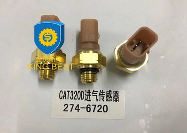 Brass  Excavator Parts Oil Pressure Gauge Sensor 2746720 Use Long Lifespan