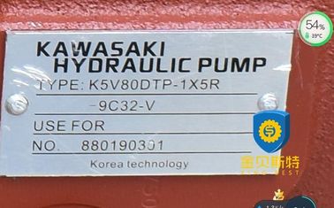Red Excavator Hydraulic Pumps EC180 Main Hydraulic Pump KAWASAKl K5V80DT