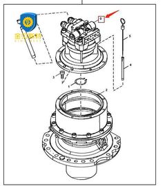 Hitachi Swing Motor 4651137 ZX650LC-3 Excavator Swing Motor Original HITACHI Swing Motors