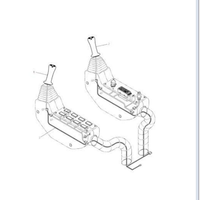 DH155-V Excavator Joystick Remote Control Valve 420-00344A 420-00344B