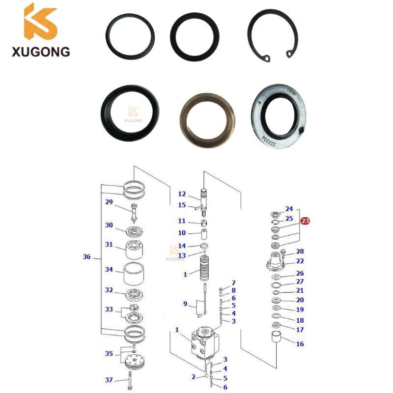High Quality HD785 561-40-00100 SEAL KIT for KOMATSU Spare Parts