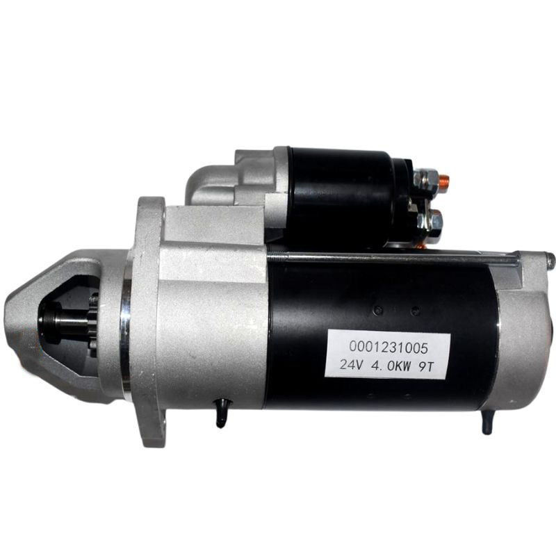 EC240 Excavator D7D Engine Starter Motors 24V 4.0KW 9T Auto Motors Starters Spare Parts