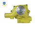 Excavator Pumps PC200-3 S6D105 Water Pump Yellow Color With Part No 6136-62-1102